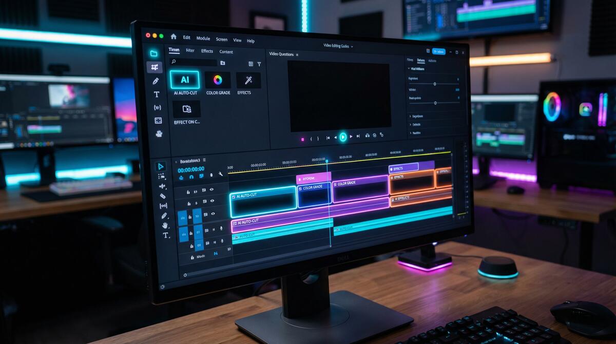 日本三级 AI视频剪辑工具界面
